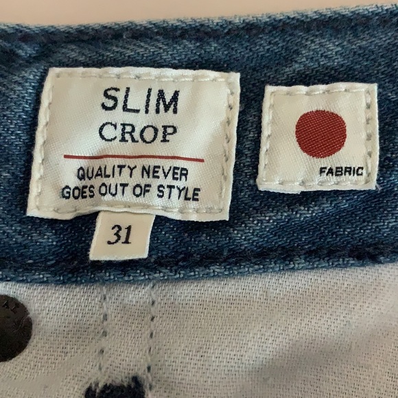 Levi’s Made & Crafted East to West Two-Tone Slim Crop Jeans Size 31 - Picture 13 of 15